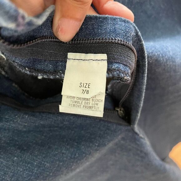 DeeCee Women's High Waisted Middle Slit Blue Denim Midi Skirt Size 7/8 - Picture 5 of 8